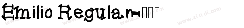 Emilio Regular字体转换